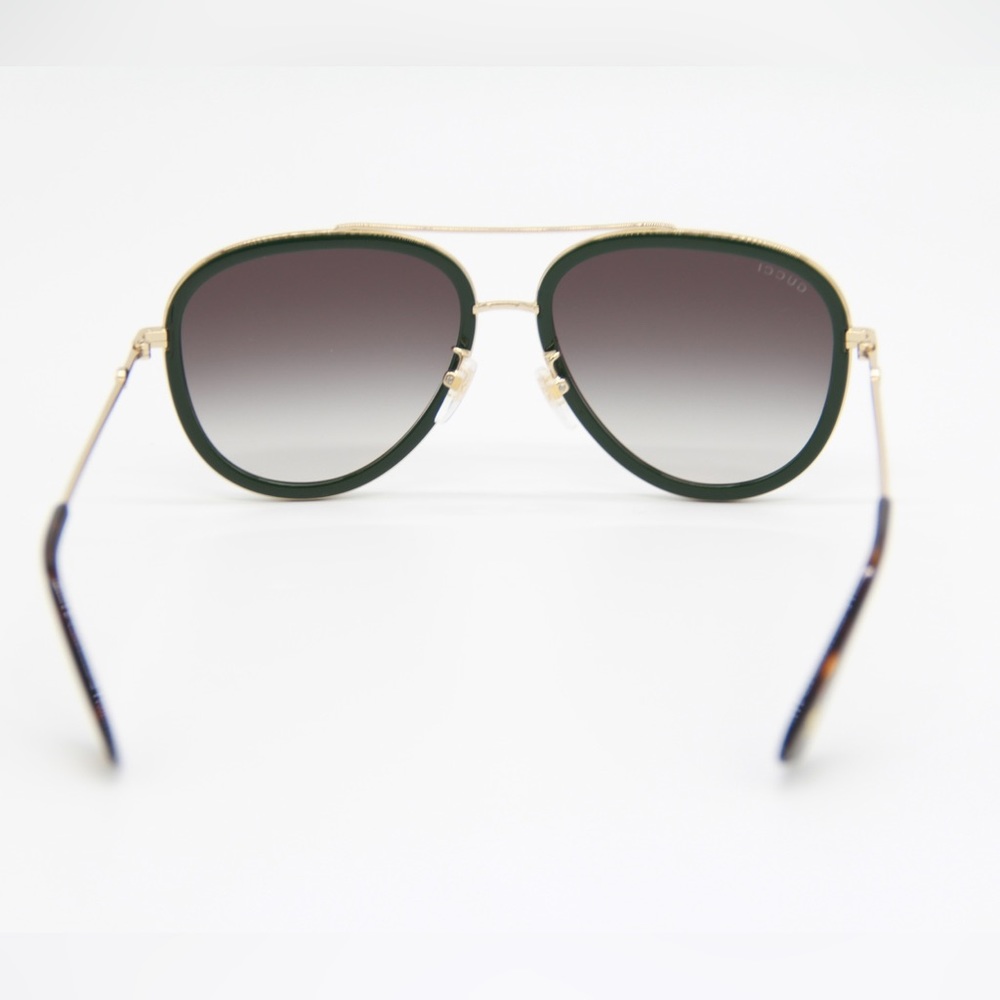 NEW GUCCI GG0062S 003 UNISEX GREEN RED SUNGLASSES - Picture 8 of 14